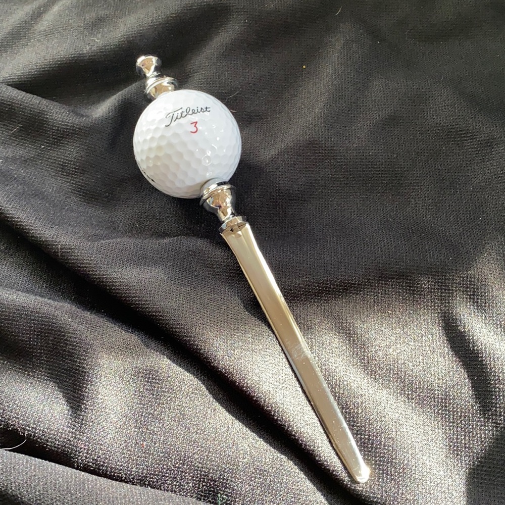 Golf ball letter opener